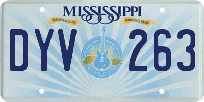 MS license plate DYV263