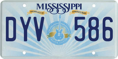 MS license plate DYV586