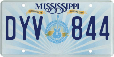 MS license plate DYV844