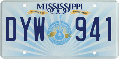 MS license plate DYW941