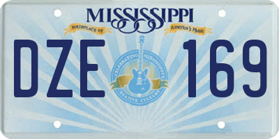MS license plate DZE169