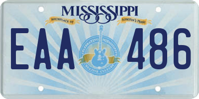 MS license plate EAA486
