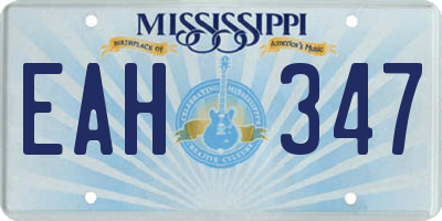 MS license plate EAH347