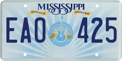 MS license plate EAO425