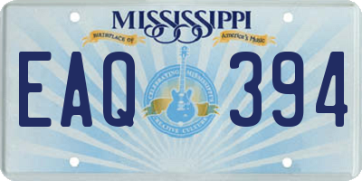 MS license plate EAQ394