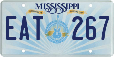 MS license plate EAT267