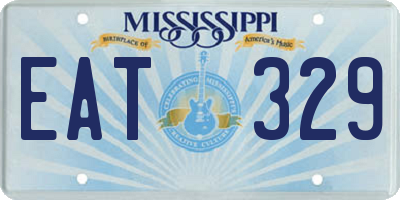 MS license plate EAT329