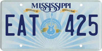 MS license plate EAT425