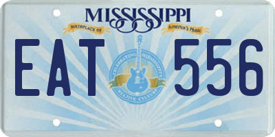 MS license plate EAT556