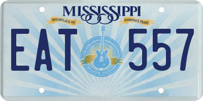 MS license plate EAT557