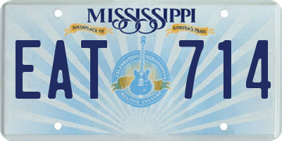 MS license plate EAT714