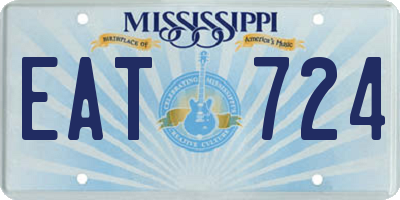 MS license plate EAT724