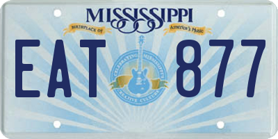 MS license plate EAT877