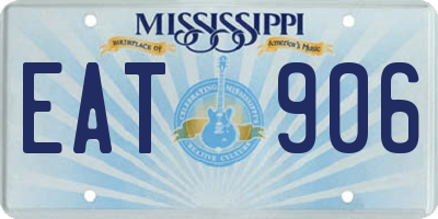 MS license plate EAT906