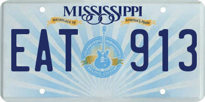 MS license plate EAT913