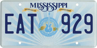 MS license plate EAT929