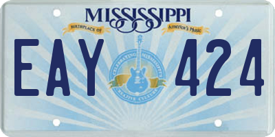 MS license plate EAY424