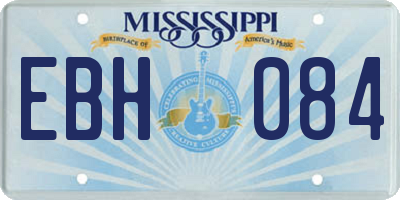 MS license plate EBH084