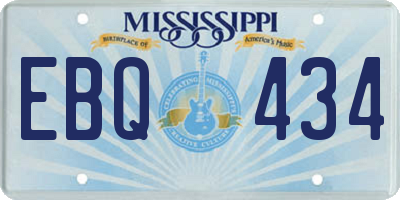 MS license plate EBQ434