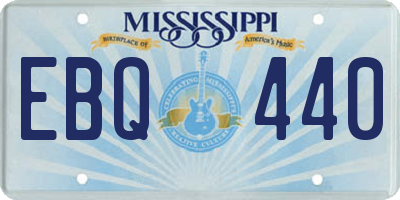 MS license plate EBQ440