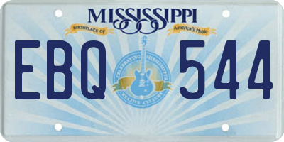 MS license plate EBQ544
