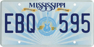 MS license plate EBQ595