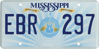 MS license plate EBR297