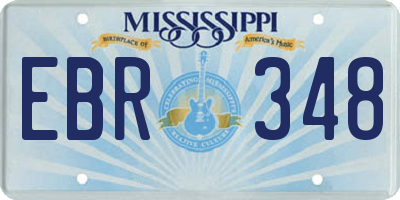 MS license plate EBR348