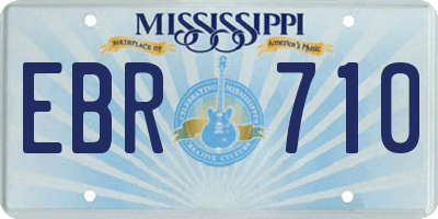 MS license plate EBR710
