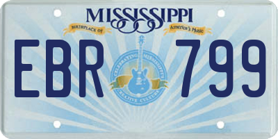 MS license plate EBR799