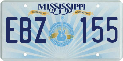 MS license plate EBZ155