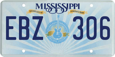 MS license plate EBZ306