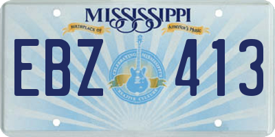 MS license plate EBZ413