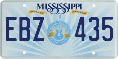 MS license plate EBZ435