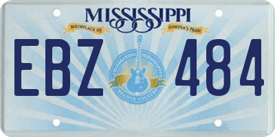 MS license plate EBZ484