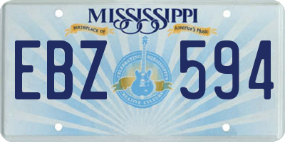 MS license plate EBZ594