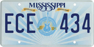 MS license plate ECE434