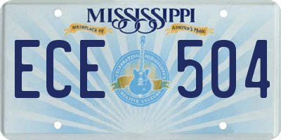 MS license plate ECE504