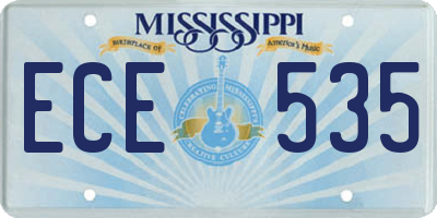 MS license plate ECE535