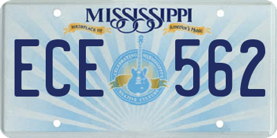 MS license plate ECE562