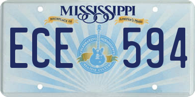 MS license plate ECE594