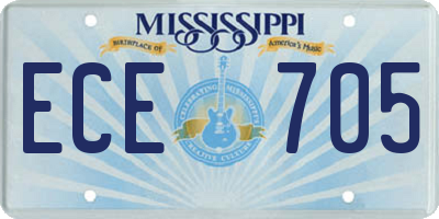 MS license plate ECE705