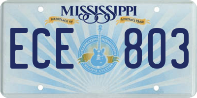 MS license plate ECE803
