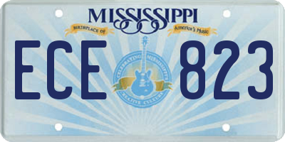 MS license plate ECE823