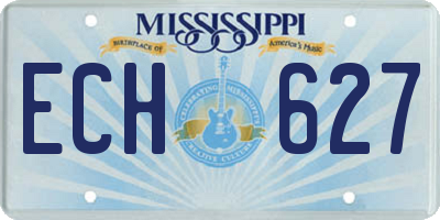 MS license plate ECH627