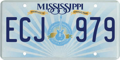 MS license plate ECJ979