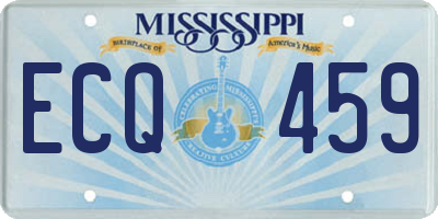 MS license plate ECQ459