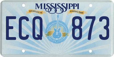 MS license plate ECQ873