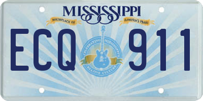 MS license plate ECQ911