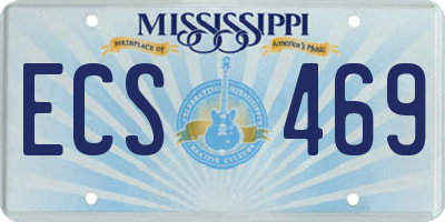 MS license plate ECS469